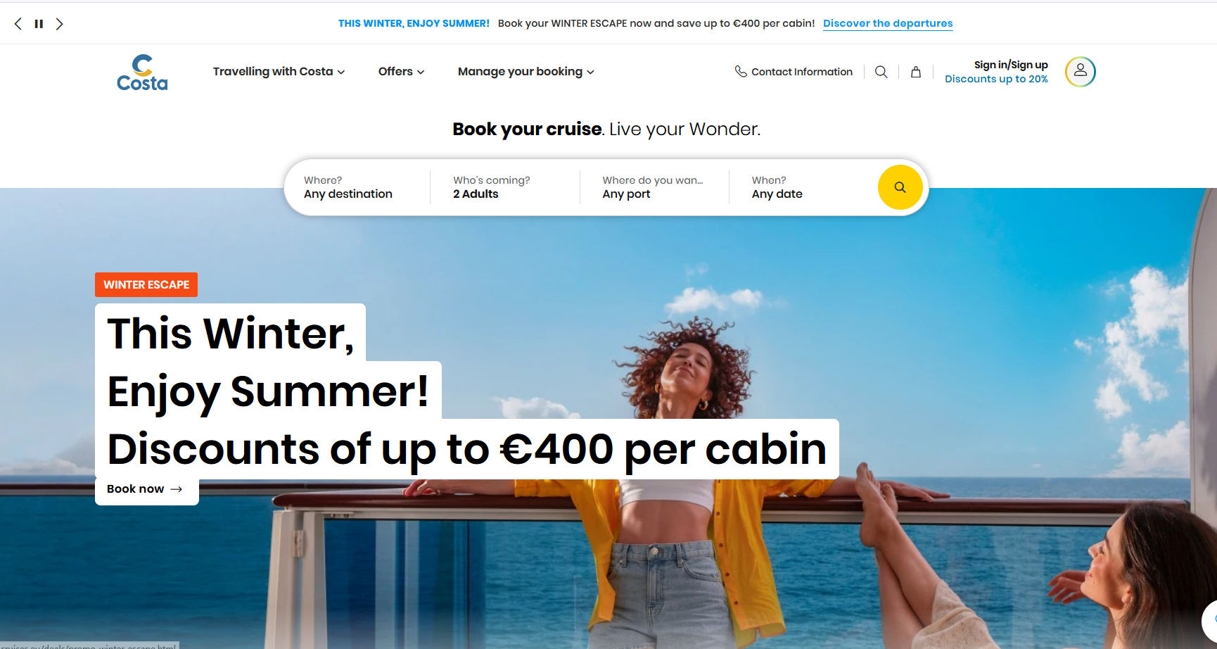 歌诗达邮轮官方网站